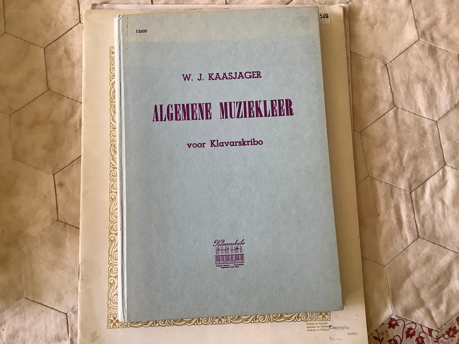 Klavarskribo oefen- bladmuziek voor piano, Ophalen, Gebruikt, Klassiek, Les of Cursus