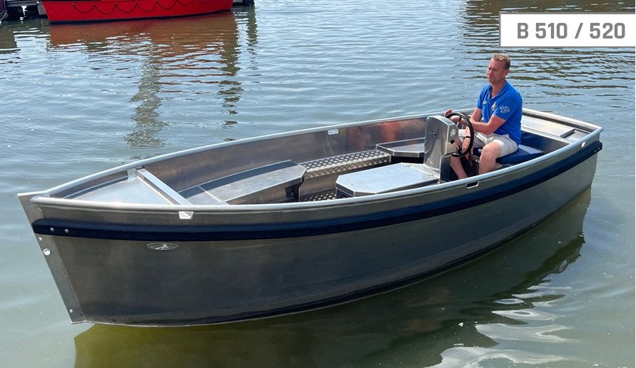 Eagle B510 - Elektrisch, Watersport en Boten, Sloepen, Ophalen, Elektrisch, Kussenset, Grachtenboot