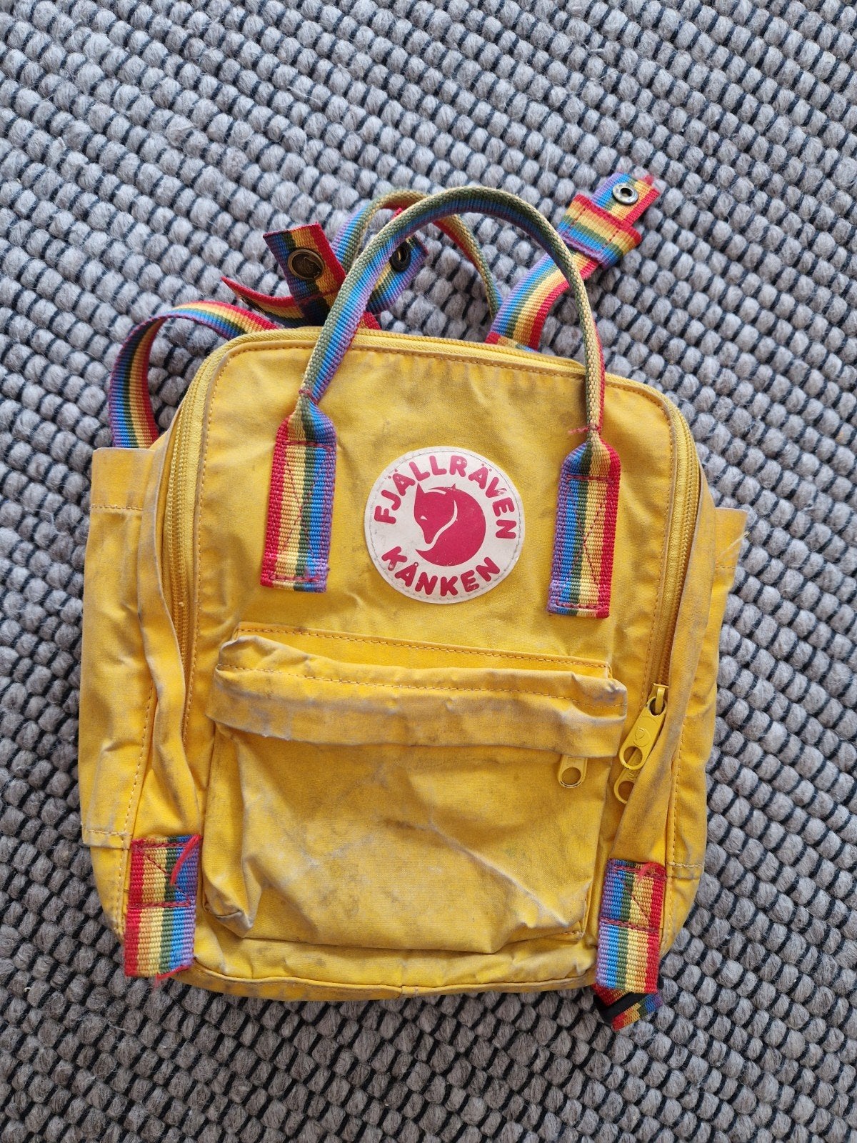 Fjallraven mini regenboog geel gratis, Ophalen, Gebruikt, Overige merken