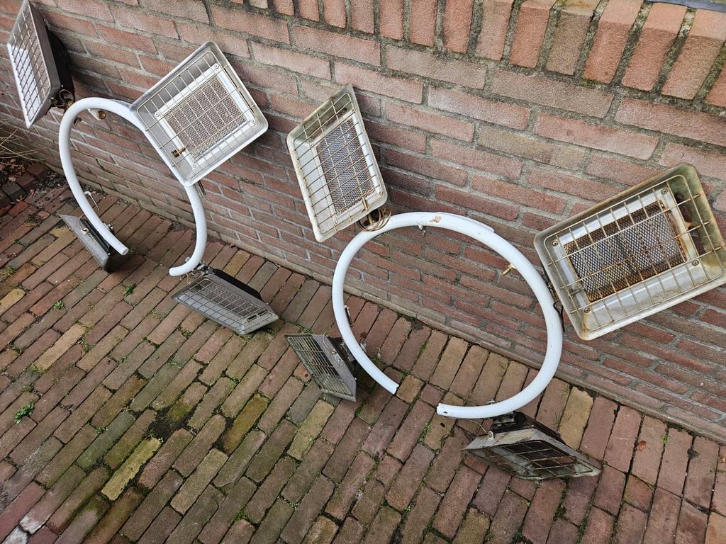 Parasol terrasverwarmer op gas, Ophalen of Verzenden, Gebruikt, Gas, Wand