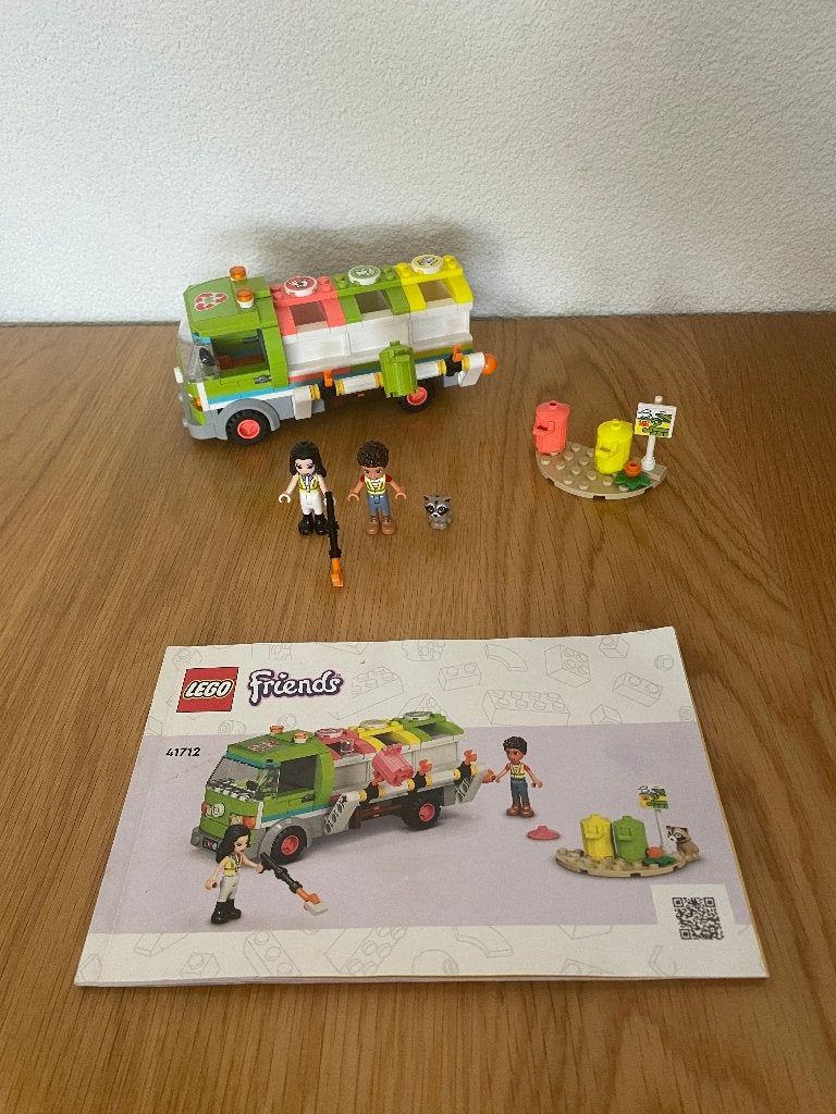 Lego Friends Recycle vrachtwagen (41712), Compleet, Lego, Friends, Ophalen of Verzenden