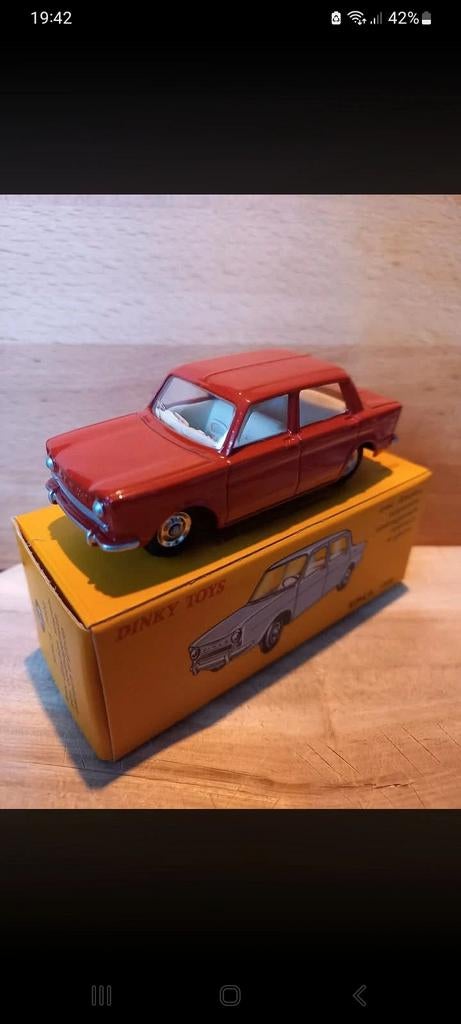 Atlas dinky toys Simca 1000 met doosje, Ophalen of Verzenden, Zo goed als nieuw, Auto, Dinky Toys