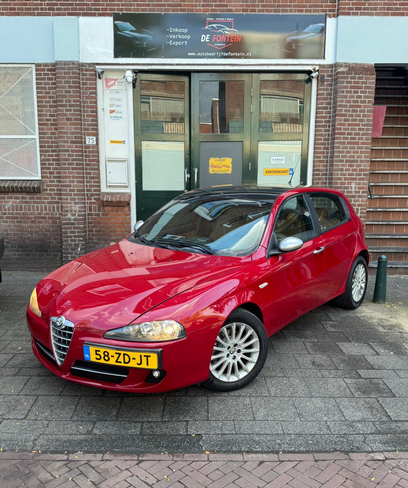 Alfa Romeo 147 1.6 T.spark 16V 2008 Airco/Nieuwe APK/Boekjes, Auto's, Voorwielaandrijving, 4 cilinders, 400 kg, Handgeschakeld