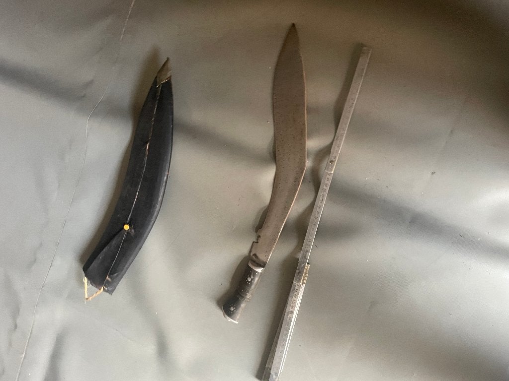 Grote Kukri met schede, Ophalen of Verzenden, Overige soorten, Azië, Mes of Dolk