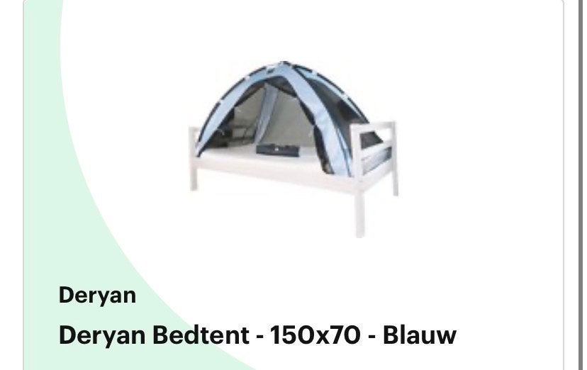 Deryan Bedtent Klamboe - 150x70cm - Blauw en Roze, Ophalen of Verzenden, Zo goed als nieuw, 140 tot 160 cm, 70 tot 85 cm