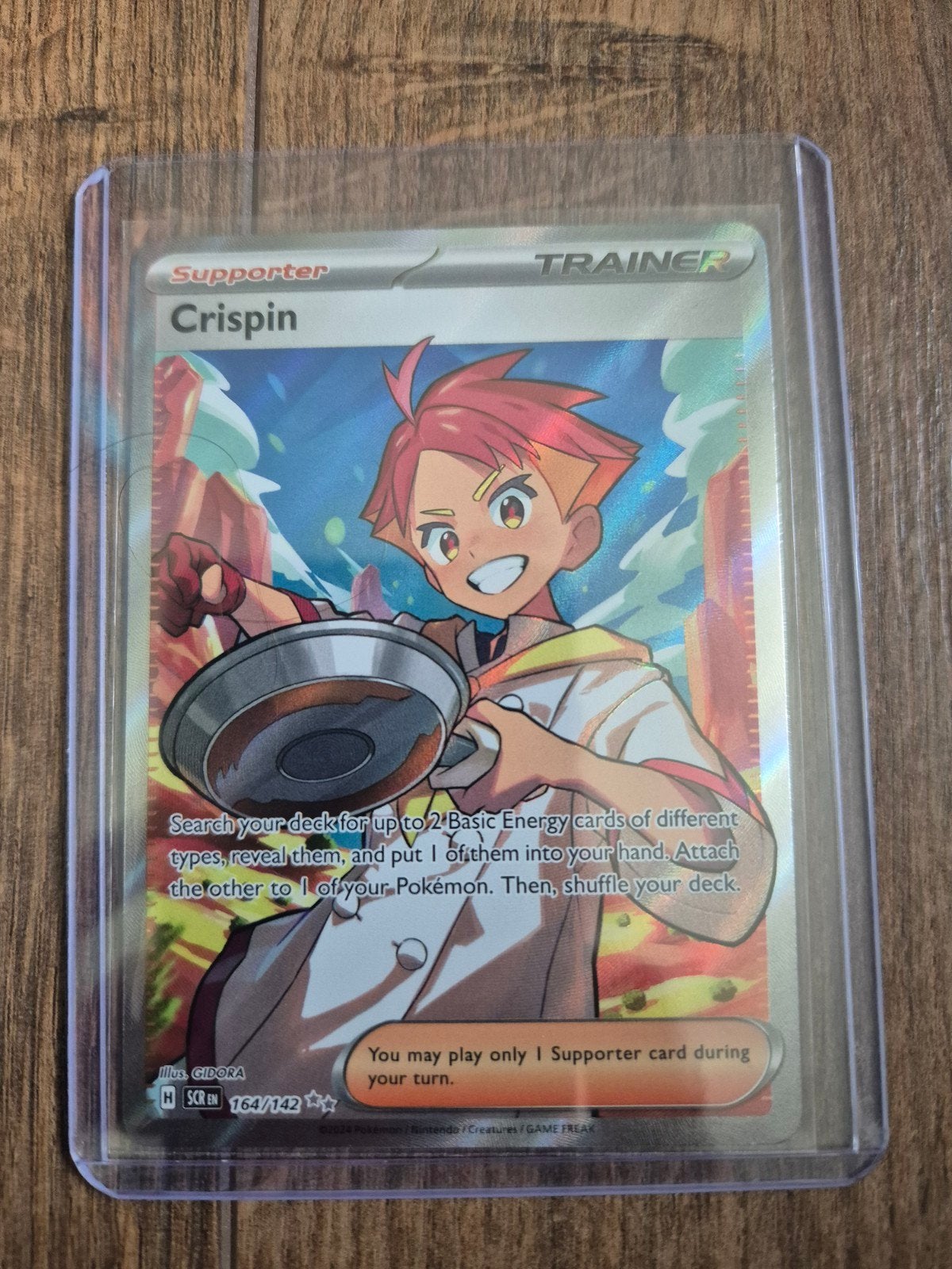 Pokémon Crispin (SCR 164) Stellar Crown, Ophalen of Verzenden, Nieuw, Losse kaart