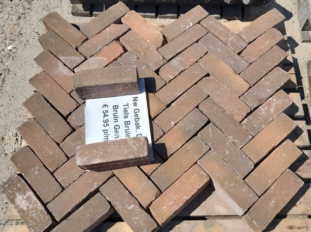 1500m2 nieuw hard gebakken klinkers DF  bruin 8cm, Ophalen, Keramiek, Klinkers, Nieuw