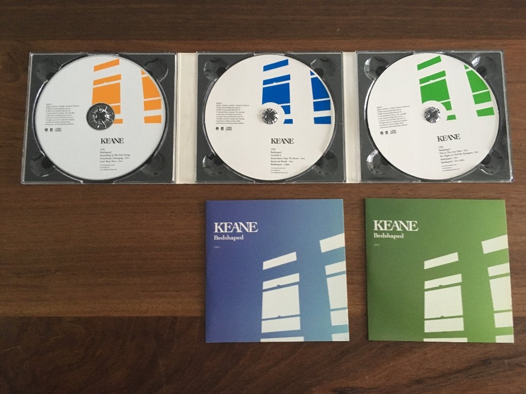 3Cd Single Set Keane Bedshaped Complete (NL only!) NIEUW, Ophalen of Verzenden, Nieuw in verpakking, Pop, Digipak