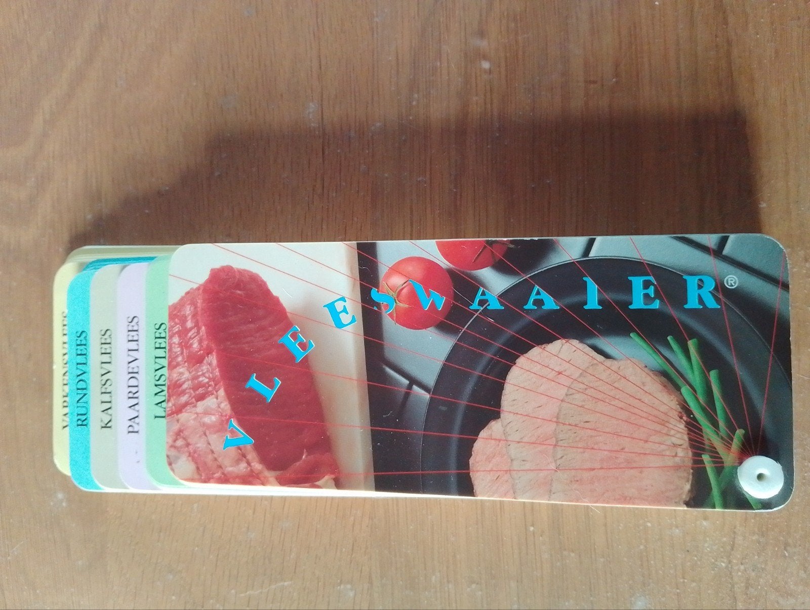 Vleeswaaier - Handige gids voor vleessoorten, Boeken, Ophalen of Verzenden, Zo goed als nieuw, Overige typen, Voorlichtingsbureau Vlees