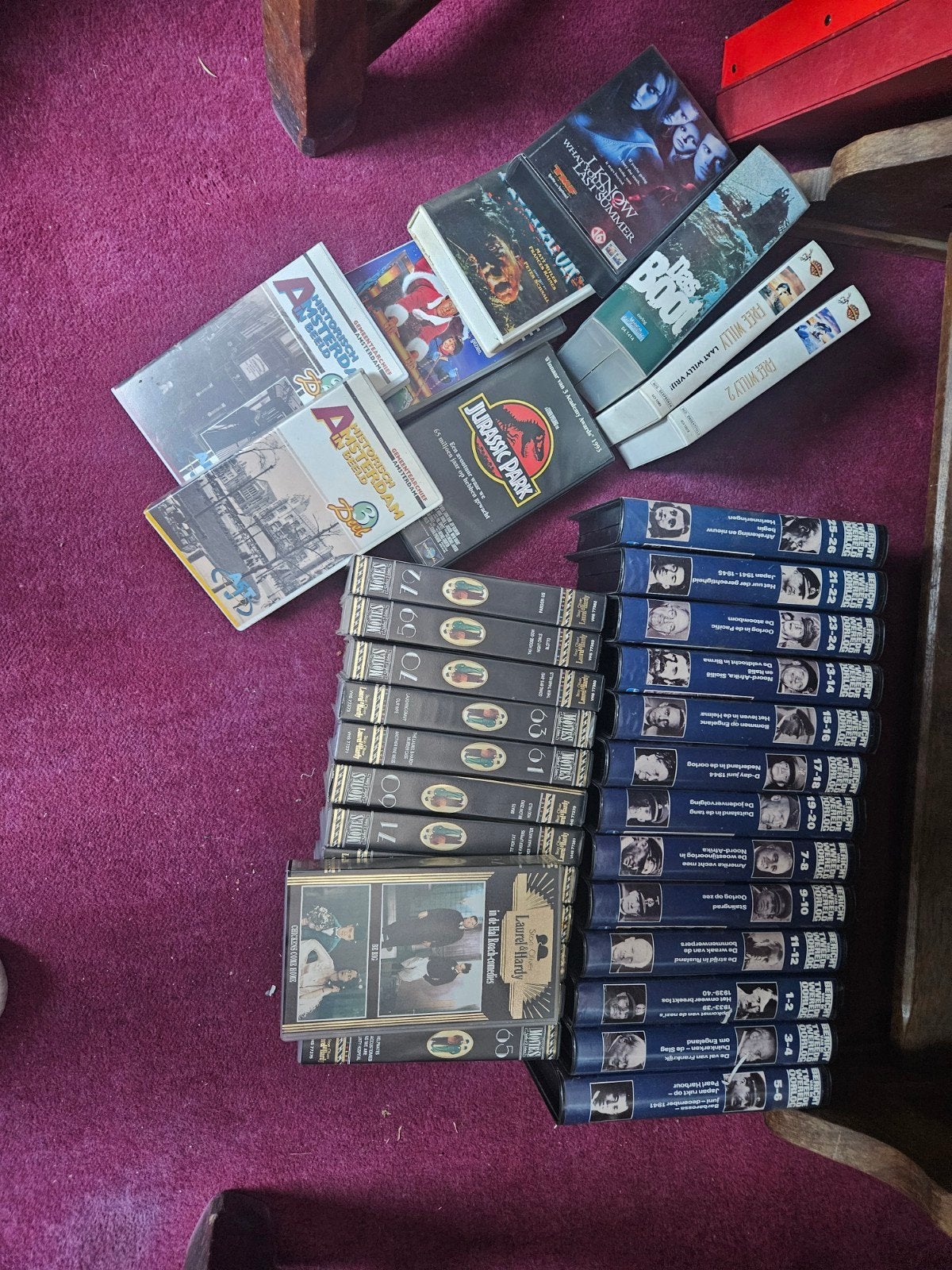 Grote collectie VHS-videobanden en spelers, Ophalen, Gebruikt, VHS-speler of -recorder