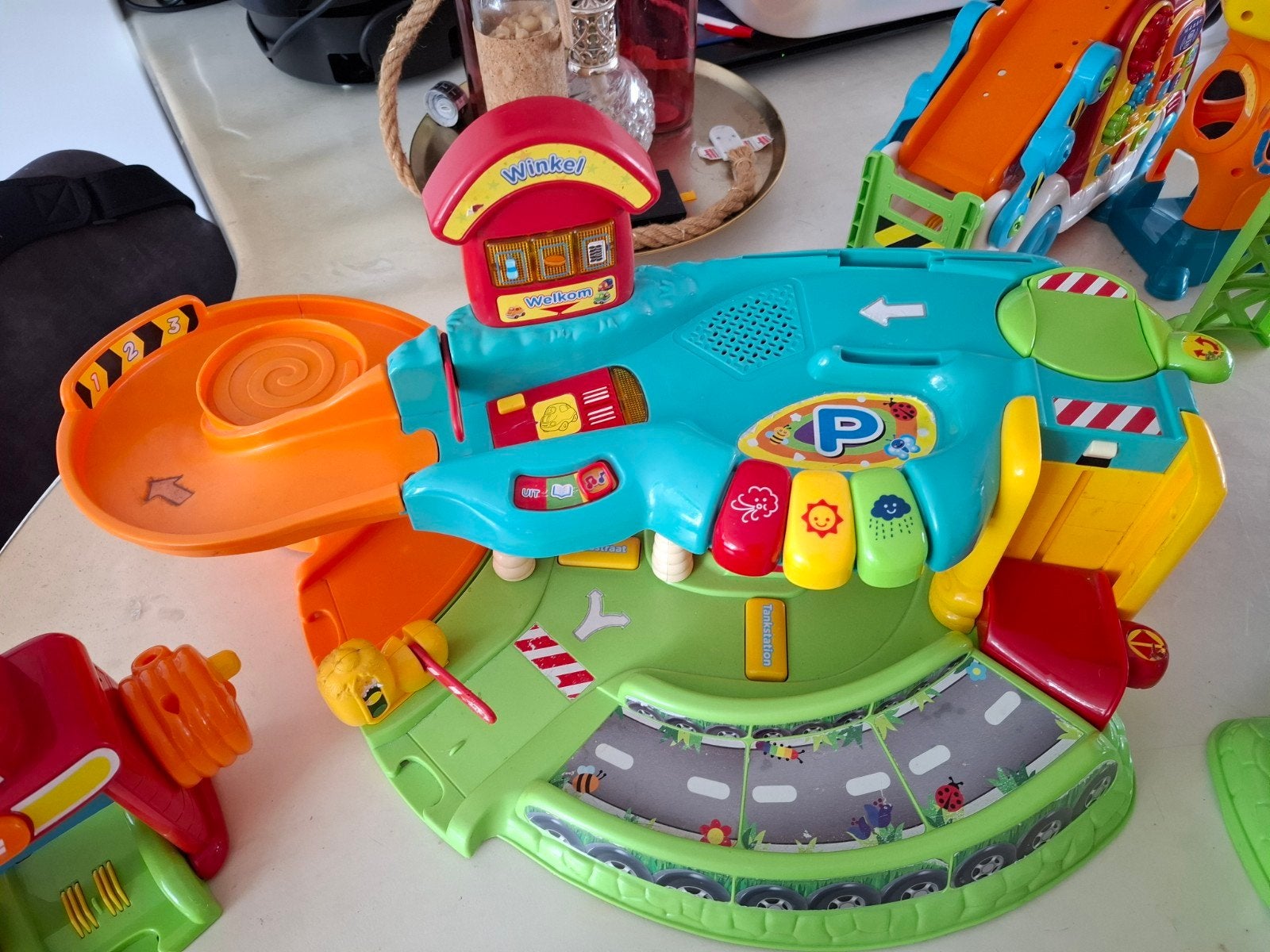 Grote VTech Toet Toet Auto's collectie met 22 auto's banen e, Ophalen, Gebruikt