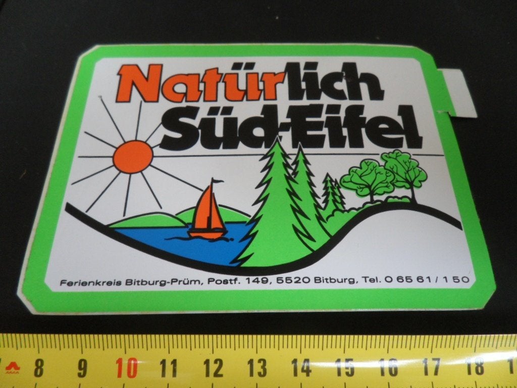 sticker Natürlich Süd-Eifel  Bitburg Prüm, Ophalen of Verzenden, Zo goed als nieuw