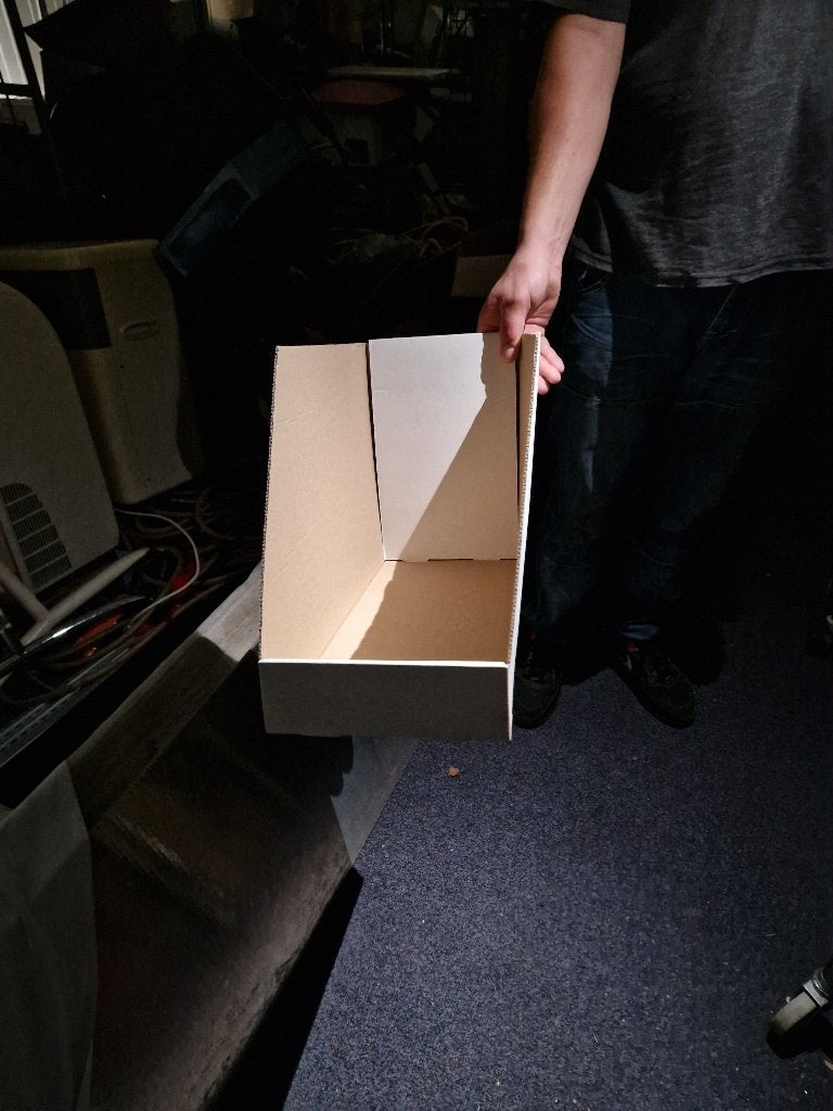Handige kartonnen bak voor opslag of transport, Gebruikt, Bak of Kist, Minder dan 50 cm, Ophalen of Verzenden