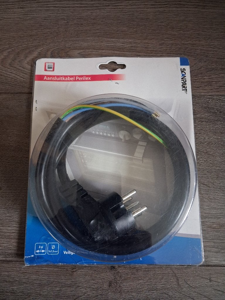 Nog nieuw PERIFLEX aansluitkabel lengte 2 meter ., Ophalen of Verzenden, Nieuw, Kabel of Snoer