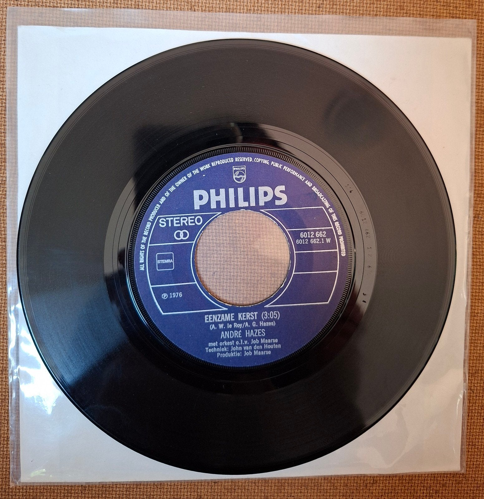 Hazes, Andre  - Eenzame kerst  - Single is TOP, Ophalen of Verzenden, Gebruikt, 7 inch, Nederlandstalig