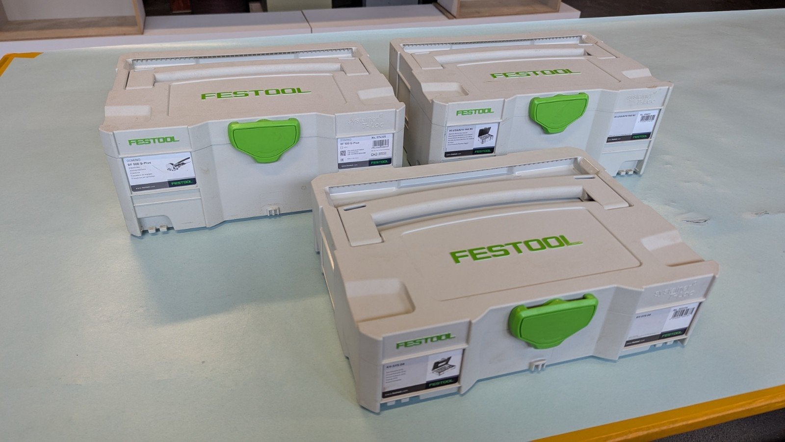 complete Festool DF 500 Q-plus en systainer met dominos, Ophalen of Verzenden, Zo goed als nieuw, Bovenfrees, Festool