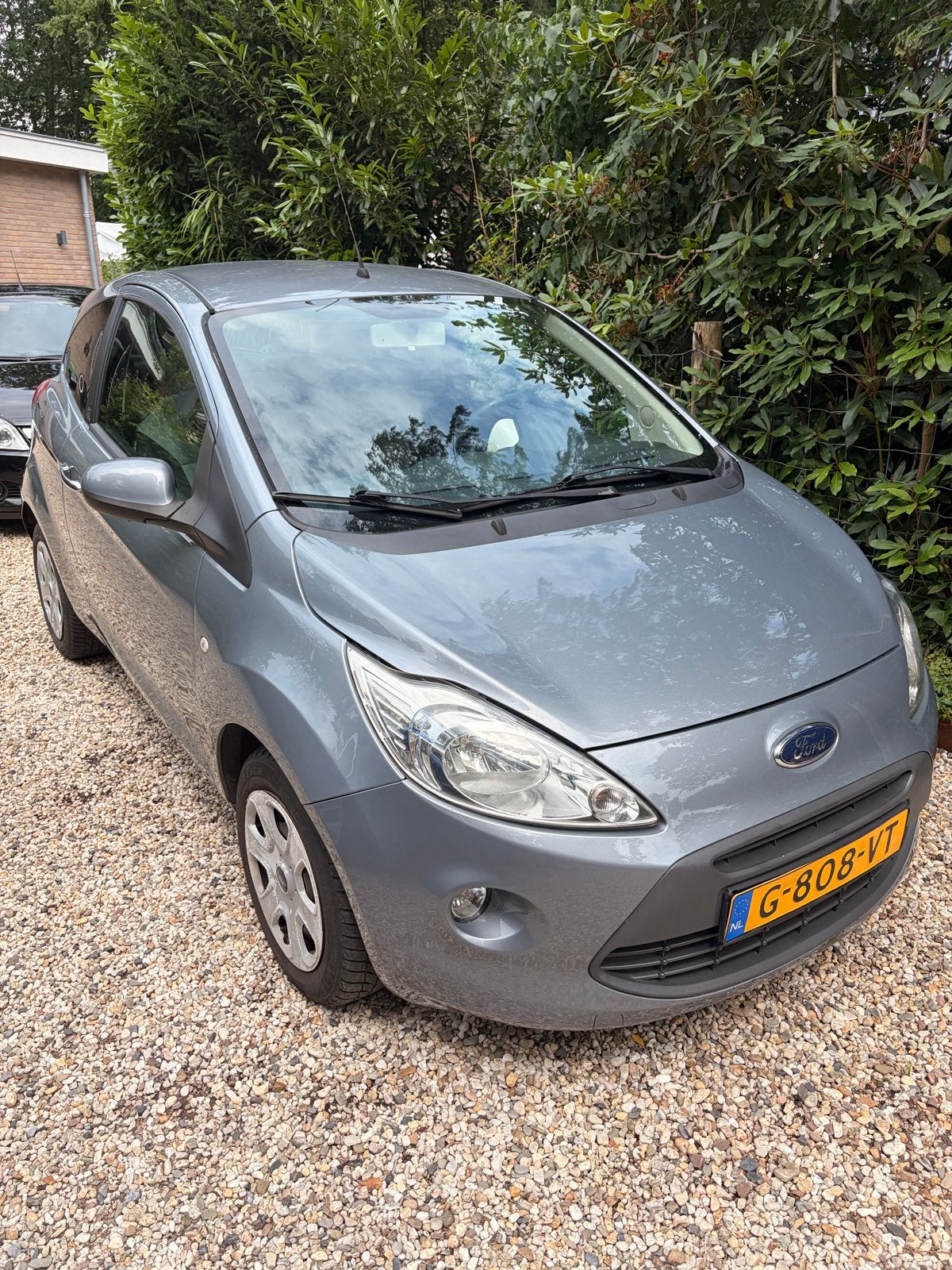 Ford Ka 1.2 51KW 2009 Grijs, Auto's, Voorwielaandrijving, 1242 cc, 4 cilinders, 4 stoelen