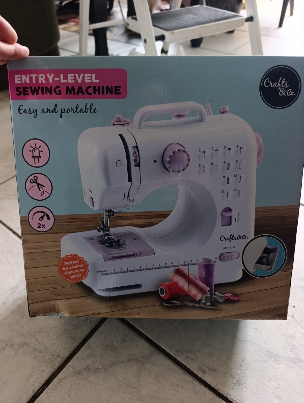 Mini Naaimachine Nieuw in Doos - Crafts & Co. - Draagbaar, Ophalen, Nieuw, Naaimachine, Overige merken
