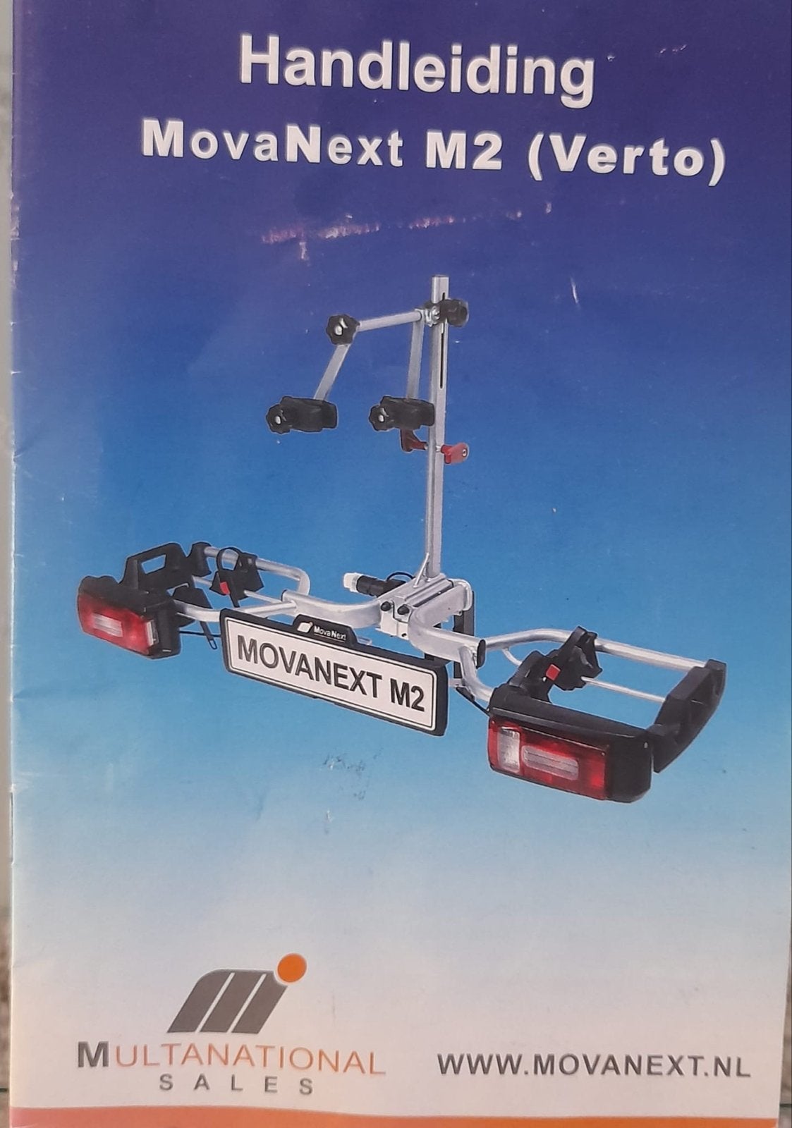 MovaNext M2 (Verto) Trekhaakdrager voor 2 fietsen, Auto diversen, Fietsendragers, Ophalen, Zo goed als nieuw, 2 fietsen, Trekhaakdrager