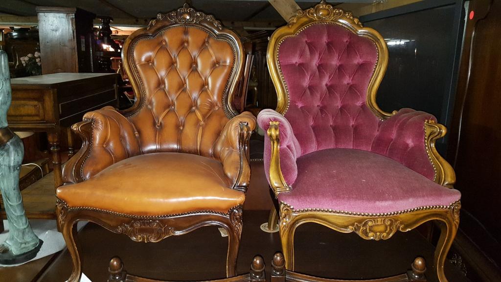 Barok fauteuils, Ophalen