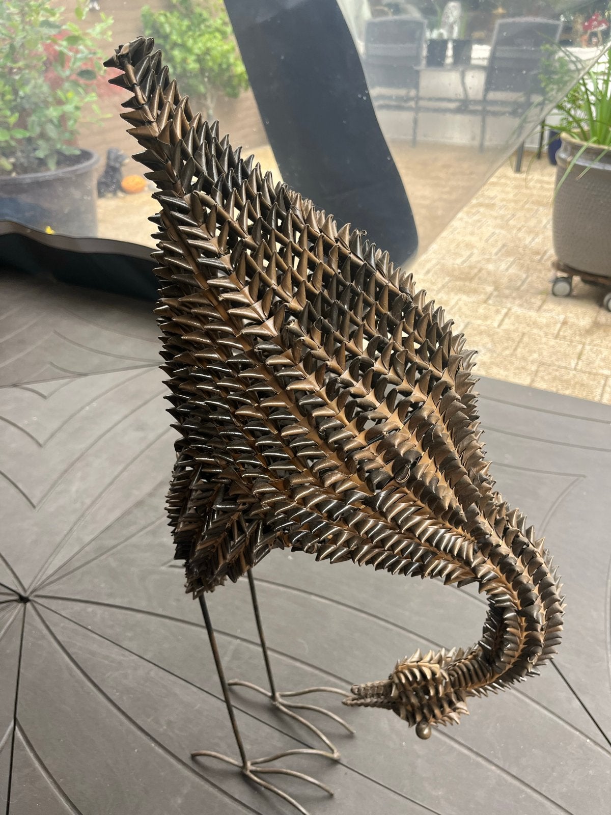 Unieke metalen vogel sculptuur - Modern design, Antiek en Kunst, Kunst | Beelden en Houtsnijwerken, Beeld, Metaal, Vogel, 50 - 100 cm