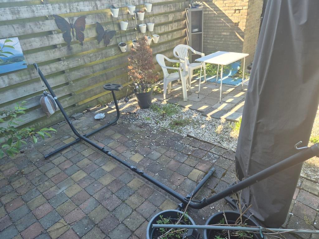 Hangmat standaard 4 meter lang, inklapbaar, Ophalen, Gebruikt, Inklapbaar, Meerpersoons