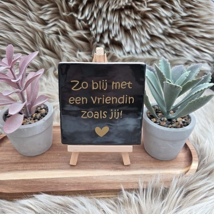 Nieuw tegeltje met tekst, Ophalen of Verzenden