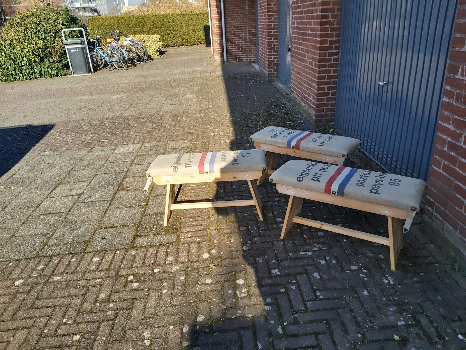 Brocante bankjes in zeer goede staat hebben geen schade, Ophalen of Verzenden