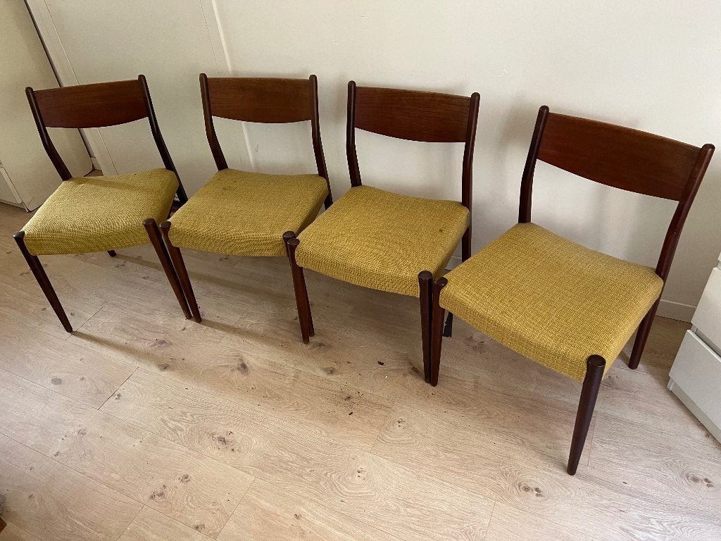 Deens design, Gebruikt, Bruin, Ophalen of Verzenden, Vier