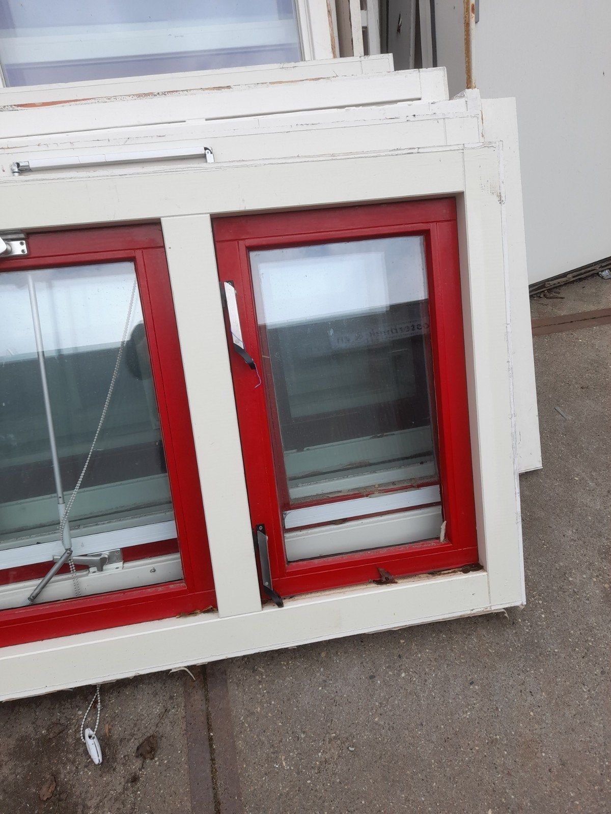 Diverse ramen met kozijn en dubbel glas - Oosterbeek, Doe-het-zelf en Verbouw, Gevelraam of Ruit, Gebruikt, Dubbelglas, 160 cm of meer