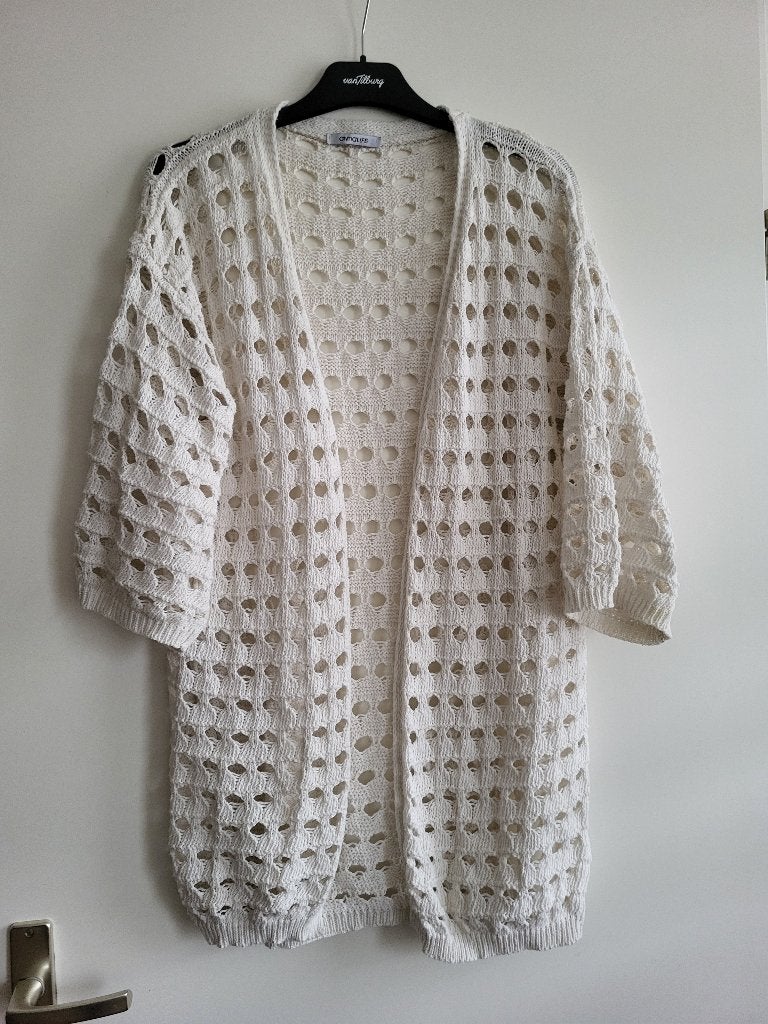 Armalife gehaakt vest, maat S/M, Wit, Ophalen of Verzenden, Zo goed als nieuw, Maat 36 (S)
