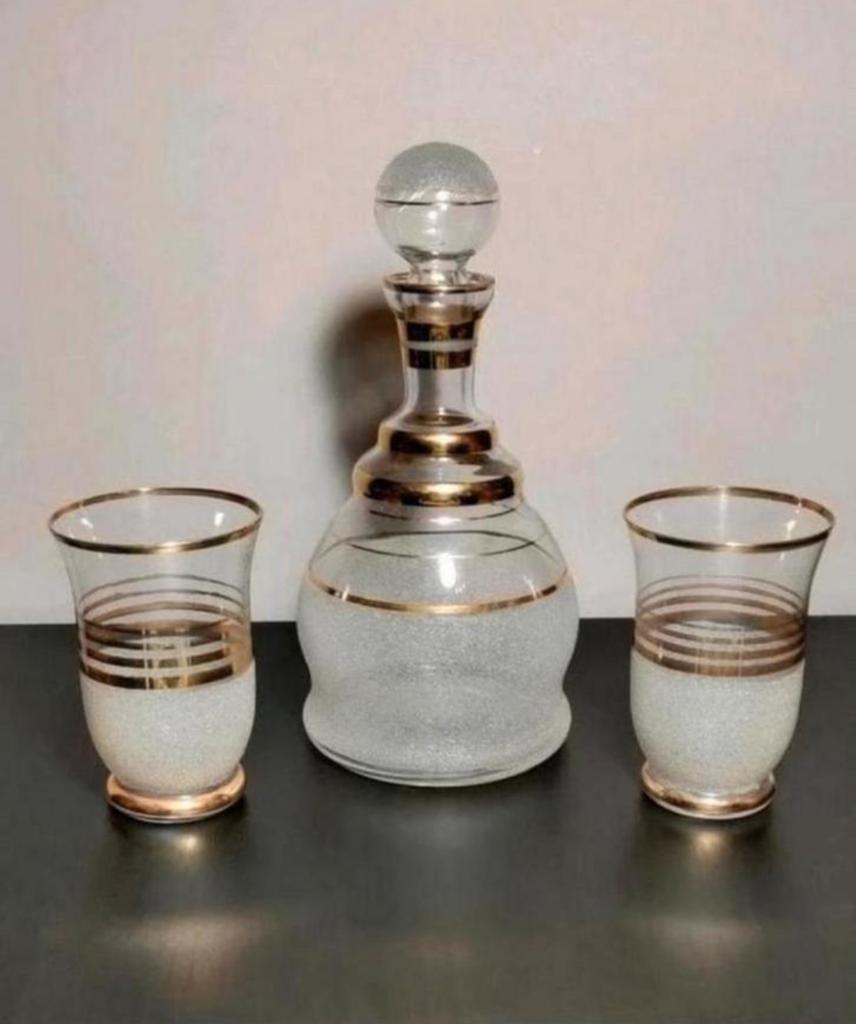 Art-déco karaf met glazen, Ophalen of Verzenden