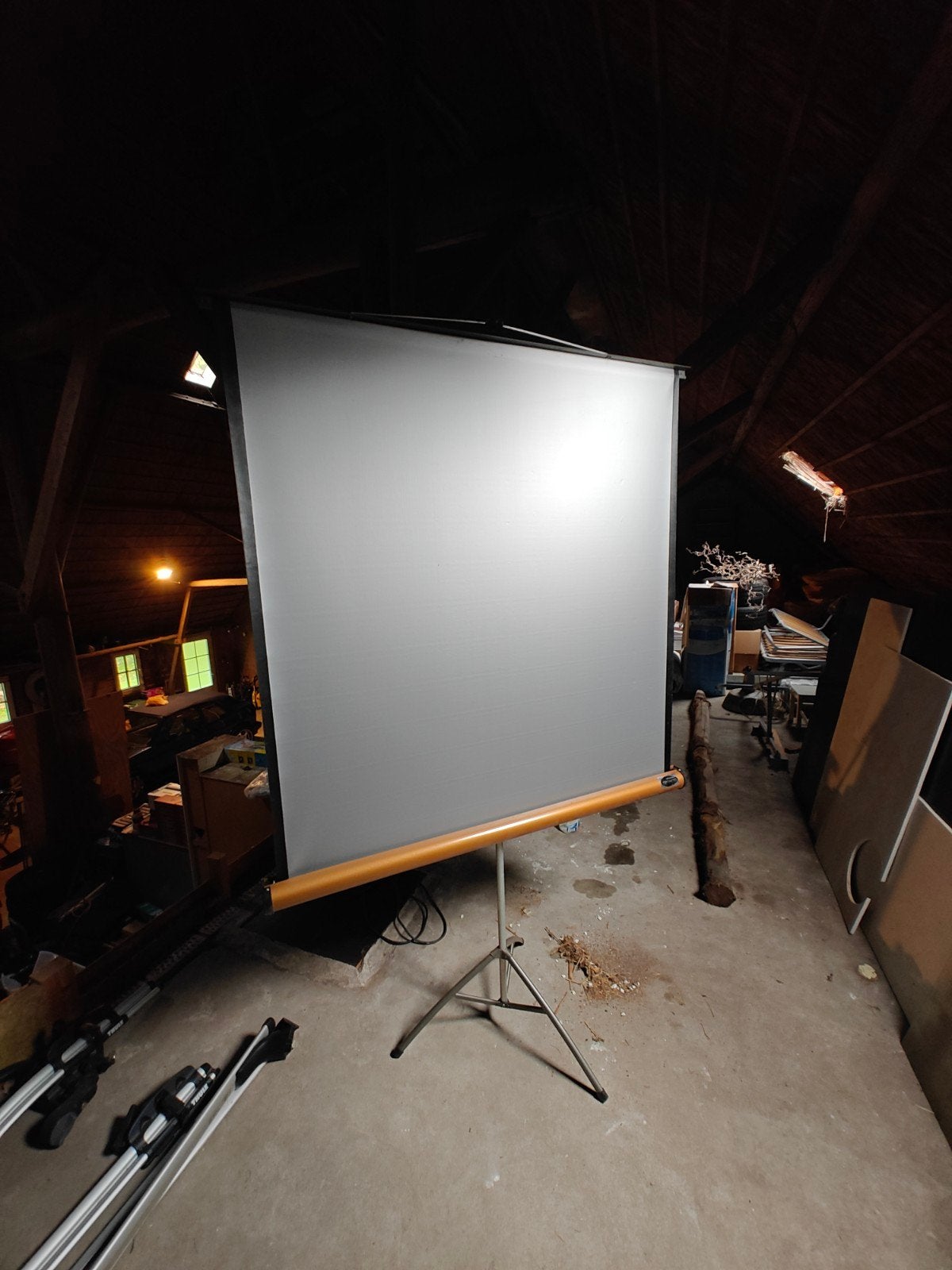 Projecta Ambassador Projectiescherm op Statief, Audio, Tv en Foto, Ophalen, Handmatig, Gebruikt