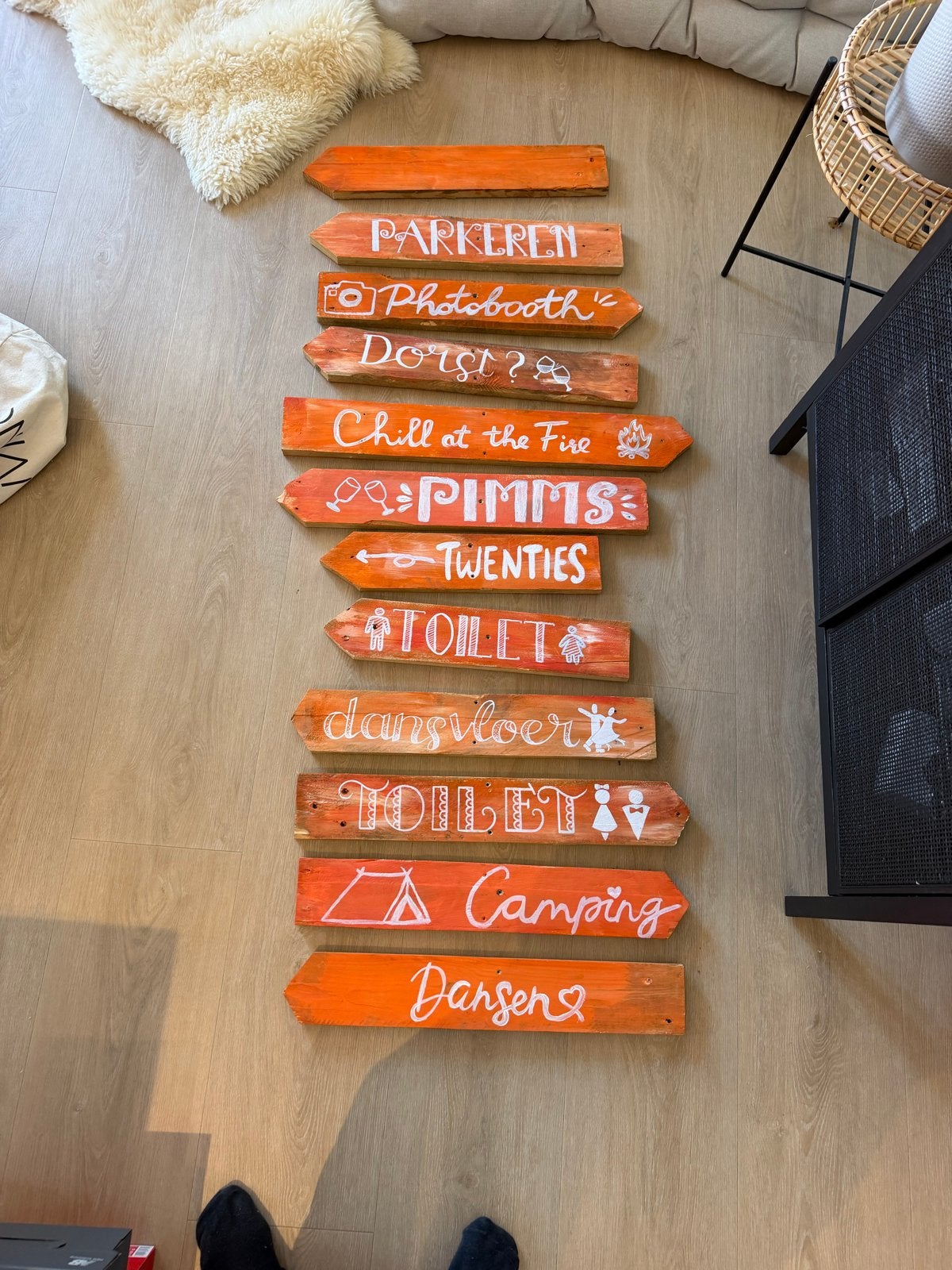 Wegwijzers voor Feest/ bruiloft / Evenement, Ophalen, Gebruikt, Versiering, Overige