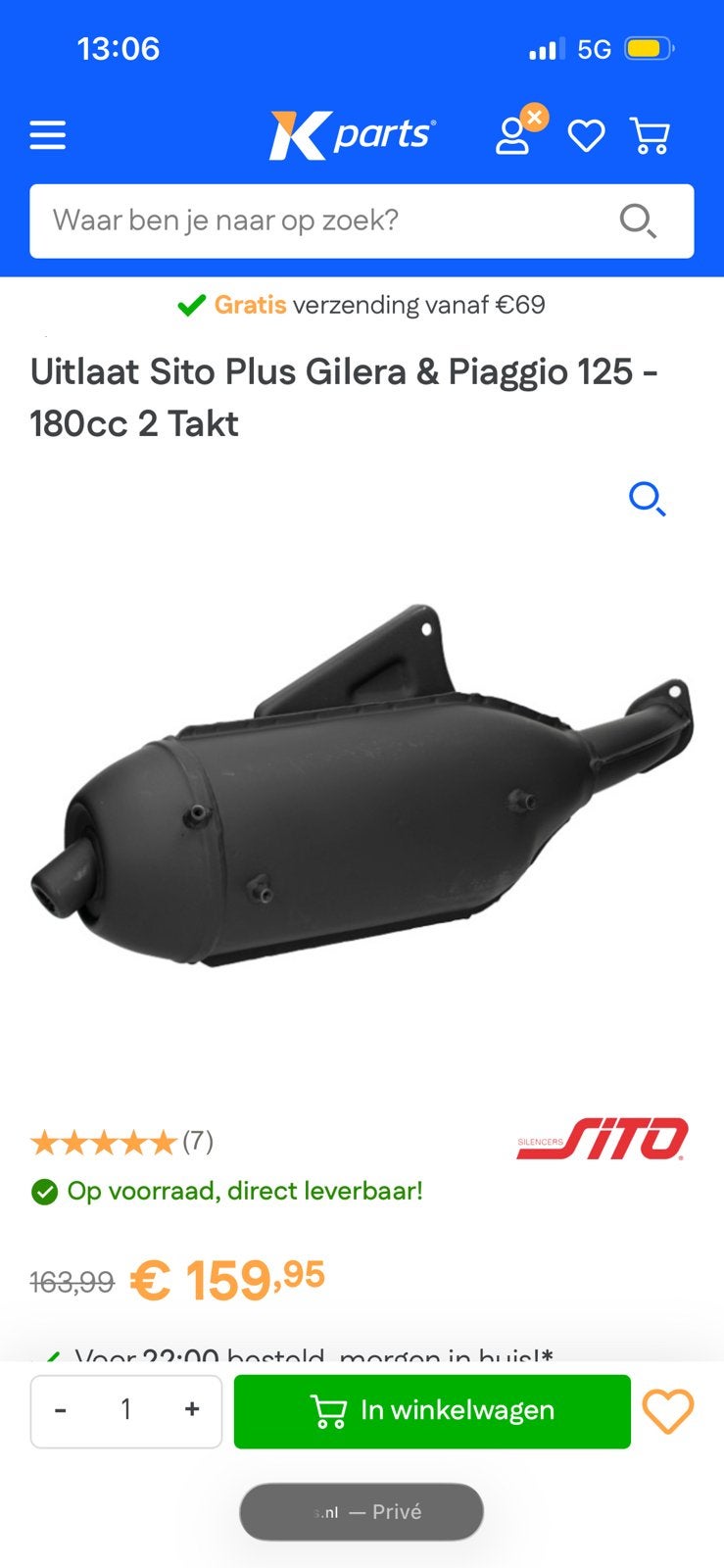 Sito namaak SM04, Ophalen of Verzenden, Zo goed als nieuw, Uitlaat, Peugeot