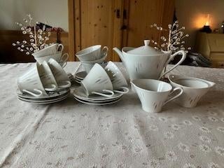 Theeservies (vintage) van Hutschenreuther, Ophalen, Gebruikt, Overige stijlen, Porselein