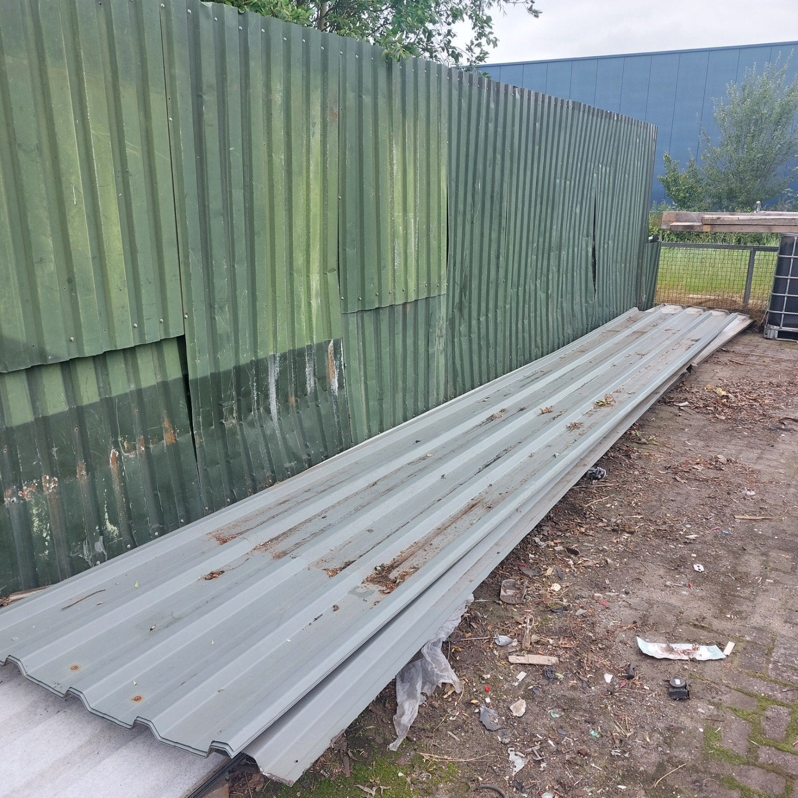 Grijze damwandplaten met vilt, Ophalen, Gebruikt, Minder dan 20 mm