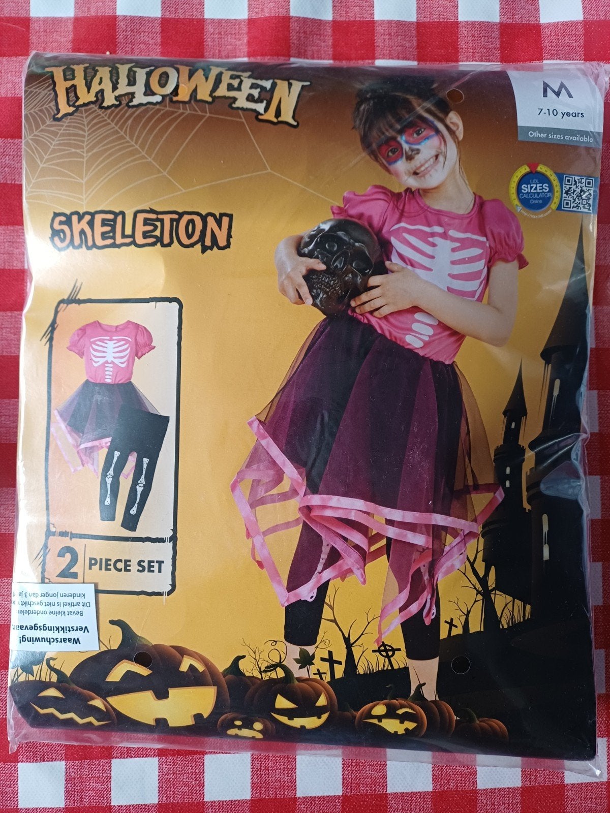 Halloween verkleden thema kleding  maat M voor 7 t/m 10 jaar, Ophalen of Verzenden, Nieuw, Halloween, Kleding