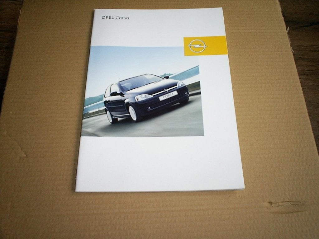 Opel Corsa + Prijslijst 2002 64 pag. Duits, Verzenden, Zo goed als nieuw, Opel