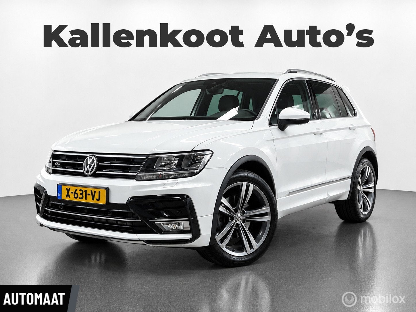 Volkswagen Tiguan 1.4 TSI R-Line, Trekhaak, Perfect onderhou, Auto's, Stof, 4 cilinders, 150 pk, Wit