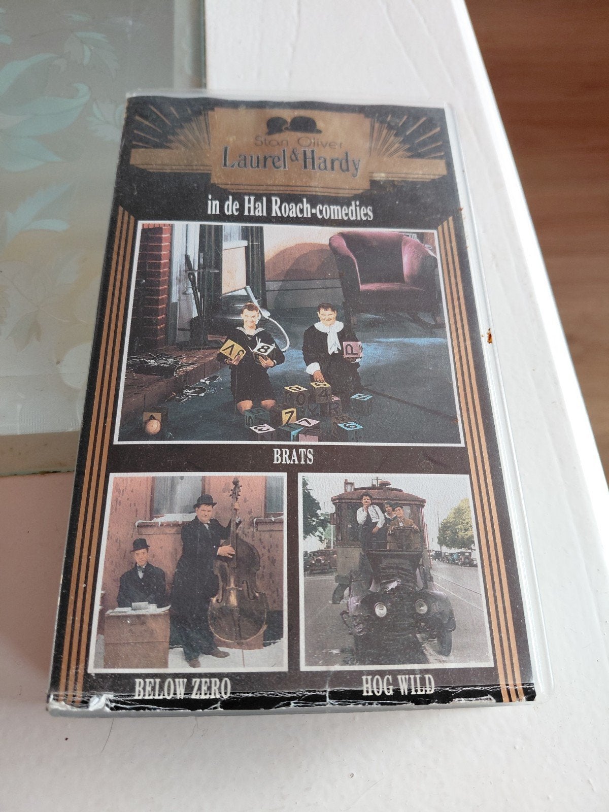 Laurel & Hardy in de Hl Roach comedies videoband., Alle leeftijden, Ophalen of Verzenden, Gebruikt, Komedie