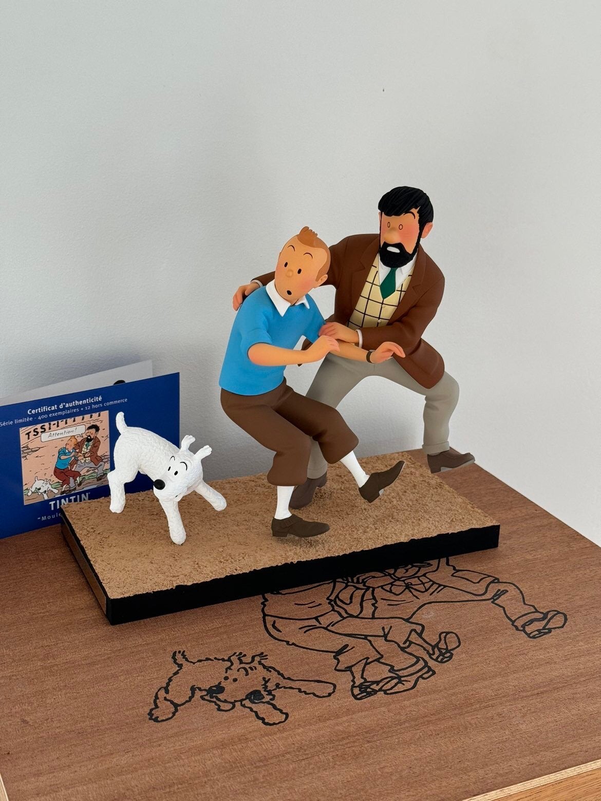 HC tintin fariboles Moulinsart wafelvorm, Ophalen of Verzenden, Kuifje, Zo goed als nieuw, Beeldje of Figuurtje