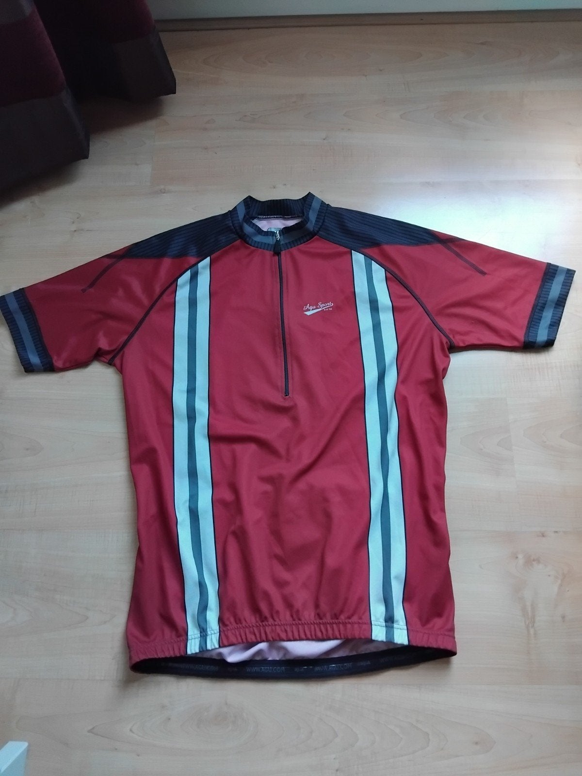 AGU wielershirt/fietsshirt/sportshirt L/XL, Sport en Fitness, Ophalen of Verzenden, Gebruikt, Kleding