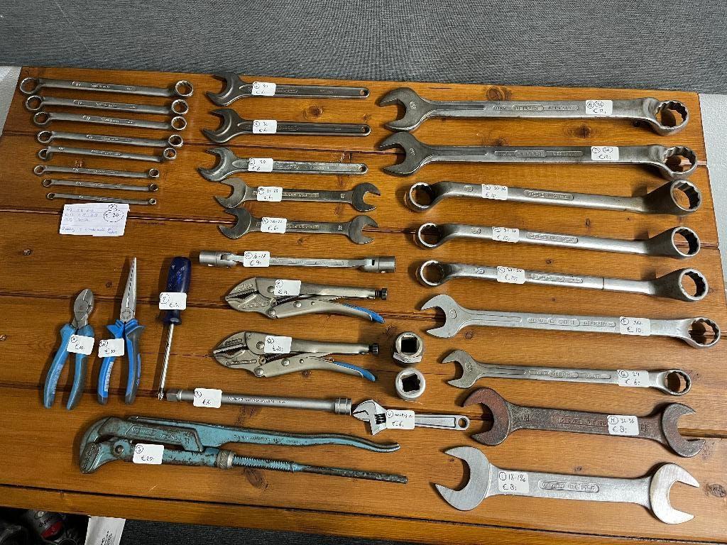 Partij Gedore gereedschap ring steek sleutels grip tang enz., Ophalen of Verzenden, Gebruikt