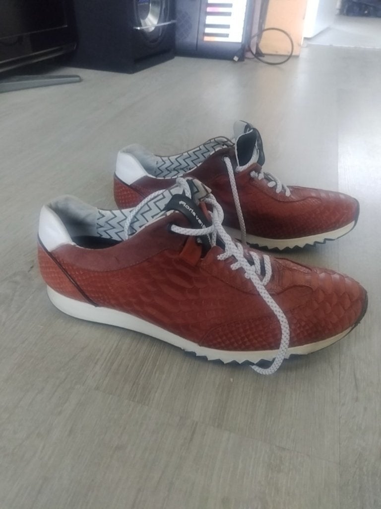 Bruine Floris van Bommel Veterschoenen Wijdte  maat 7.5, Ophalen, Bruin, Floris van Bommel, Zo goed als nieuw