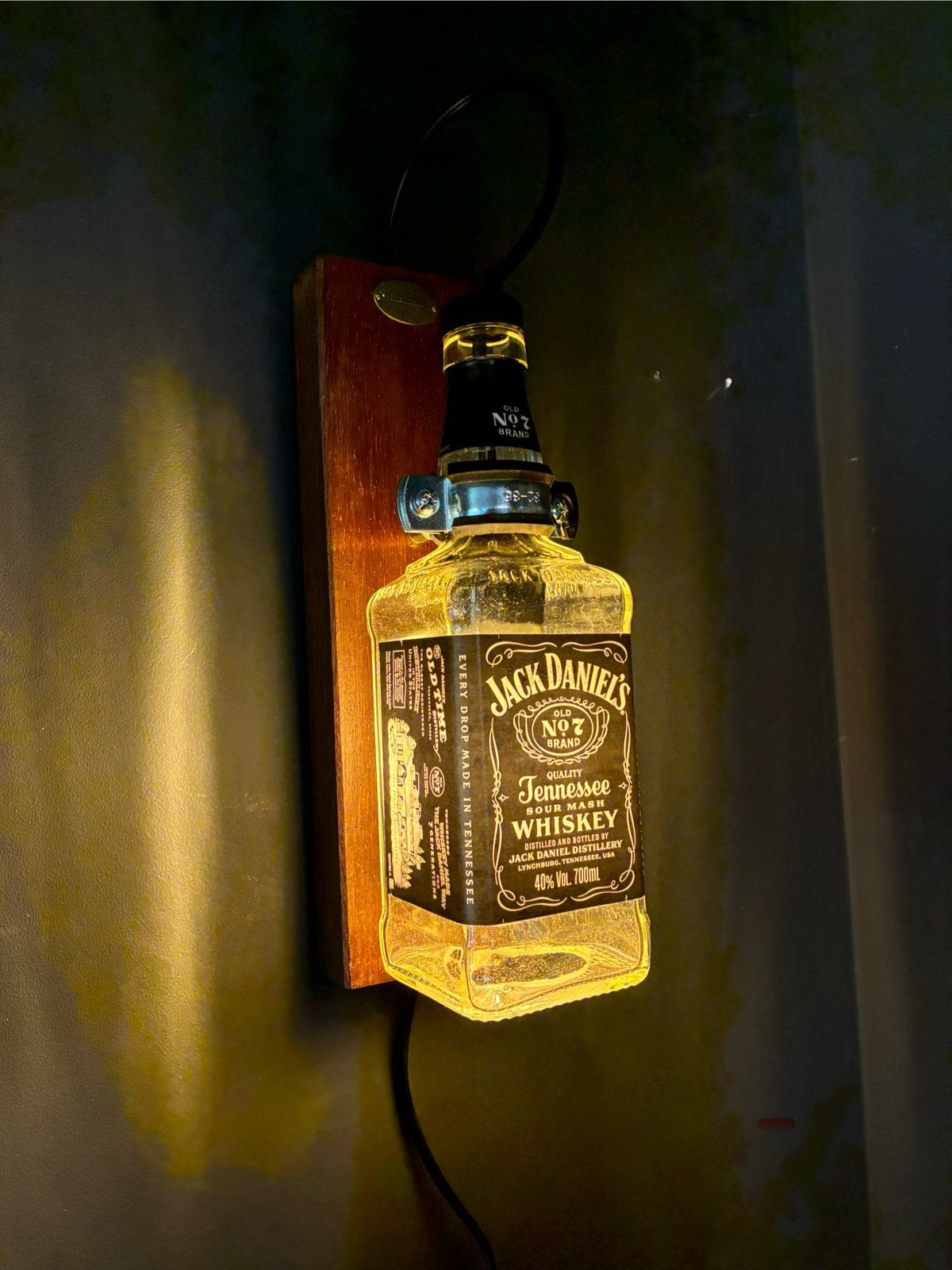 Jack Daniel’s wandlamp, Met schakelaar, Nieuw, Wandlamp, Glas