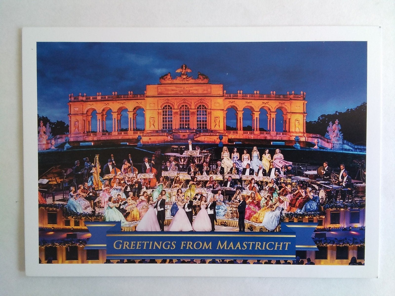 Ansichtkaart André Rieu Greetings from Maastricht, Ophalen of Verzenden