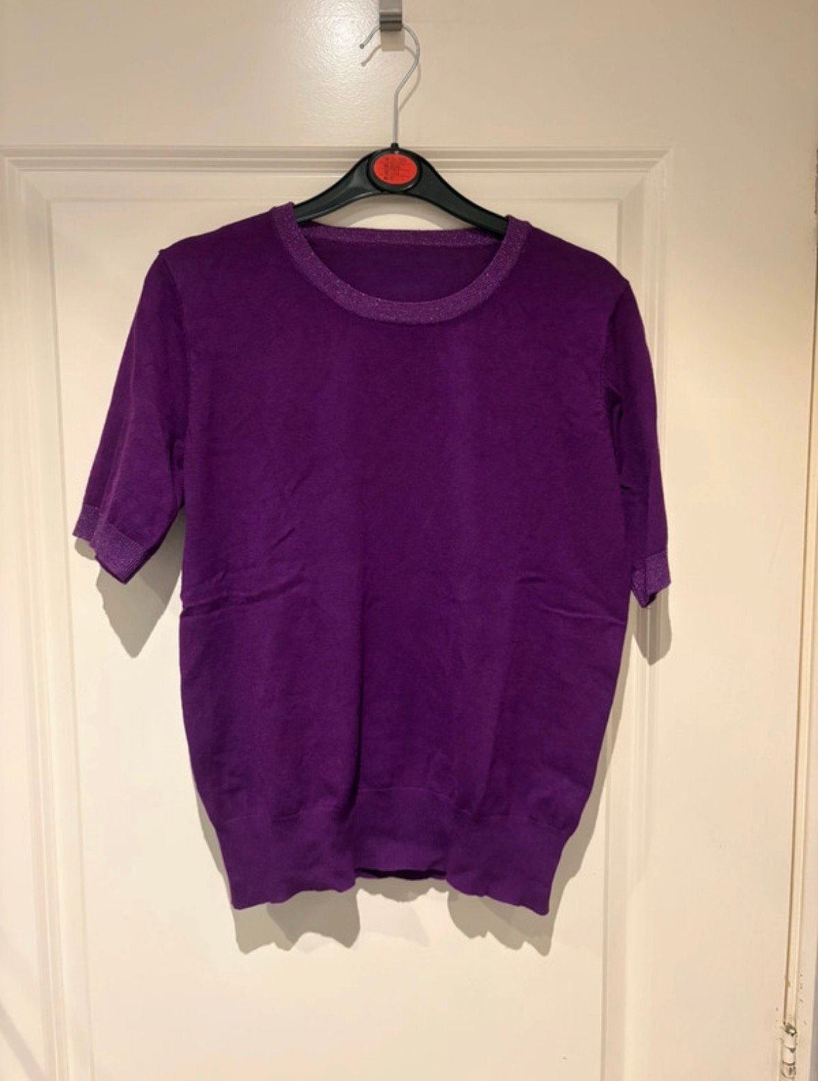 Paars shirt, Maat 38/40 (M), Paars, Ophalen of Verzenden, Zo goed als nieuw