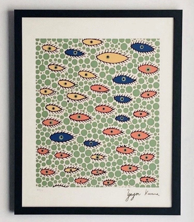 Yayoi Kusama : litho (40 bi 50 cm), Ophalen of Verzenden