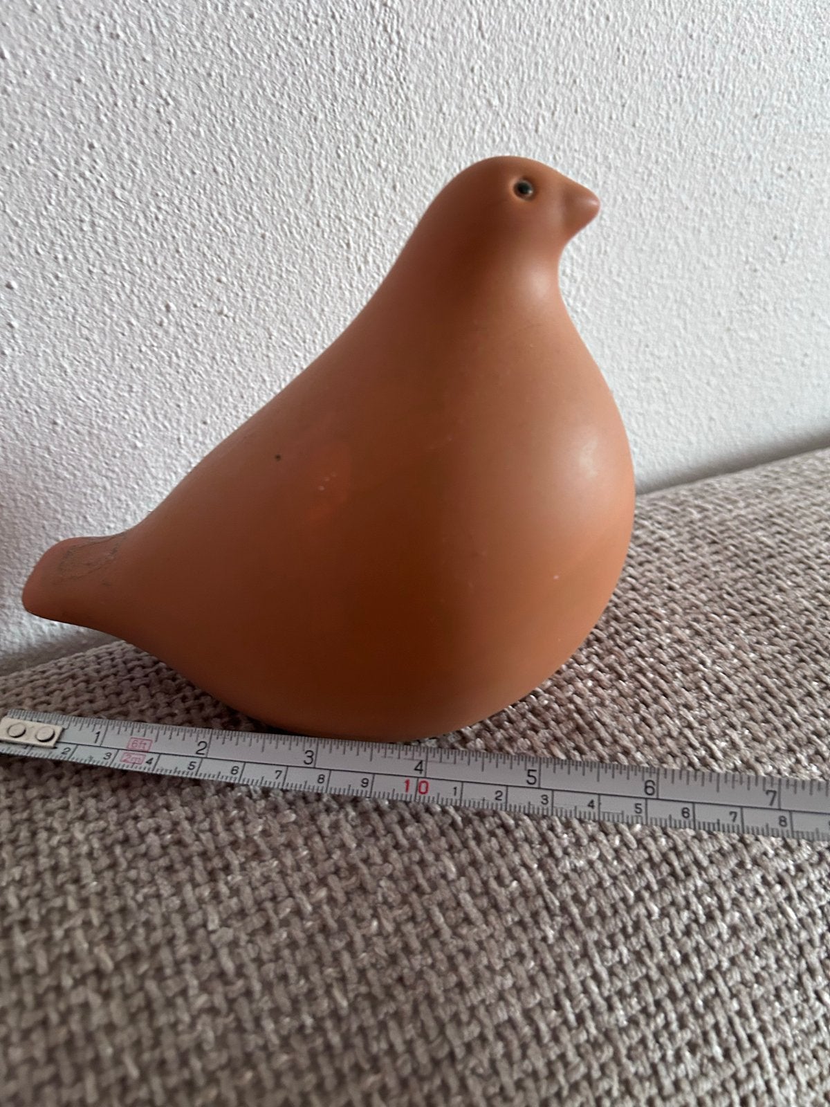 Decoratie terracotta vogel duif beeldje, Ophalen of Verzenden, Bruin, Steen/keramiek, Landelijk